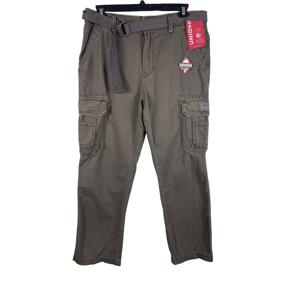 Unionbay Survivor Cargo Pants Mens 36x30 Saddle Brown Utility Tactical NWT
